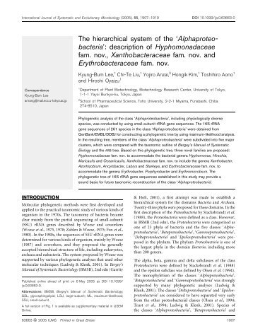 Kyung-Bum Lee,1 Chi-Te Liu,1 - International Journal of Systematic ...