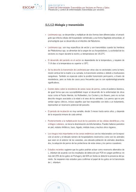 Control de enfermedades transmitidas por Vectores en perros y Gatos