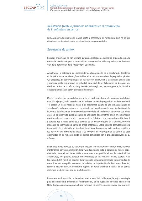 Control de enfermedades transmitidas por Vectores en perros y Gatos