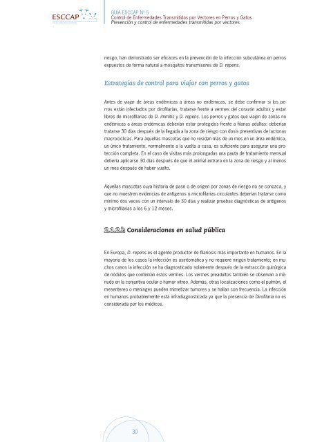 Control de enfermedades transmitidas por Vectores en perros y Gatos