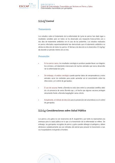 Control de enfermedades transmitidas por Vectores en perros y Gatos