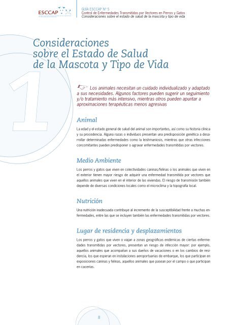 Control de enfermedades transmitidas por Vectores en perros y Gatos