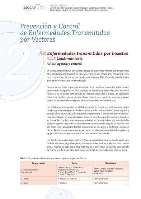 Control de enfermedades transmitidas por Vectores en perros y Gatos