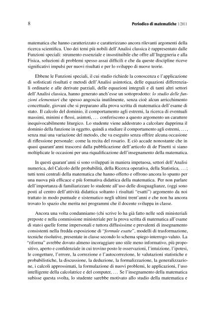 Periodico di matematiche - Mathesis