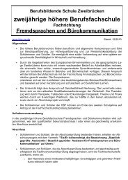 Höhere Berufsfachschule Fremdsprachen und Bürokommunikation ...