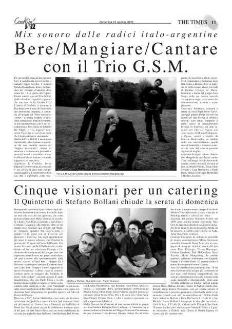 Il Tabloid del festival Time in Jazz 2006