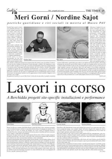 Il Tabloid del festival Time in Jazz 2006