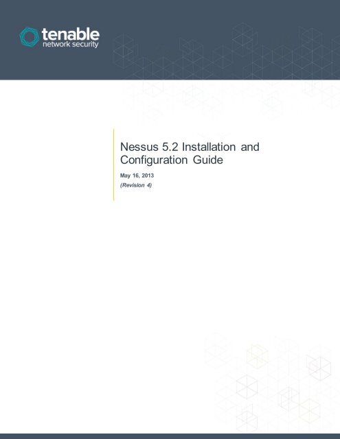 Nessus 5.2 Installation and Configuration Guide