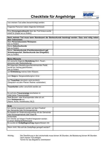 Checkliste Fur Angehorige Behindertensport De