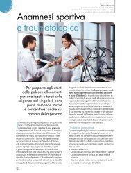 Anamnesi sportiva e traumatologica - La Palestra