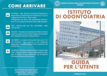 guida per l'utente istituto di odontoiatria - Azienda Ospedaliera ...