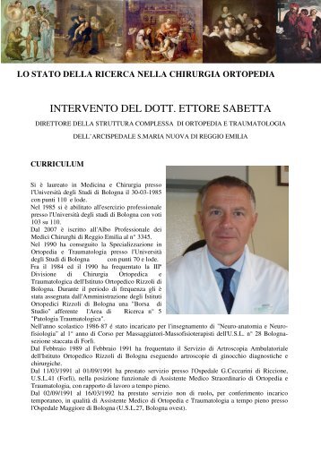 lo stato della ricerca nella chirurgia ortopedia - Lostatoperfetto.It