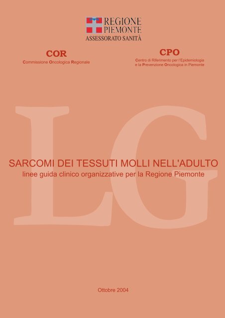 sarcomi dei tessuti molli nell'adulto - Sistema Nazionale Linee Guida