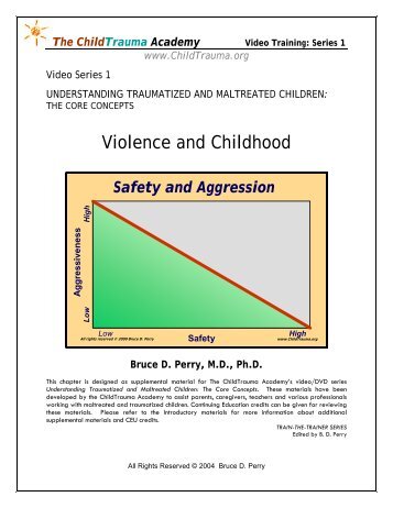 Understanding Traumatized Children: Core Concepts - Centre for ...