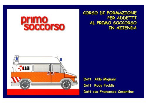 Materiale didattico del corso di primo soccorso