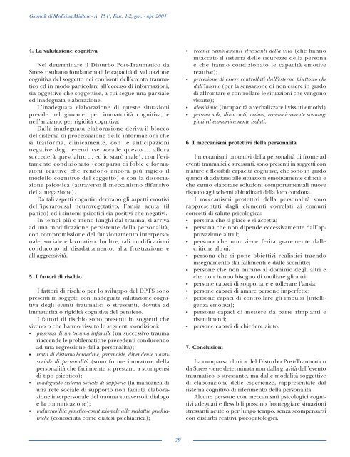 Disturbo post-traumatico da stress: fattori di ... - Marco Cannavicci