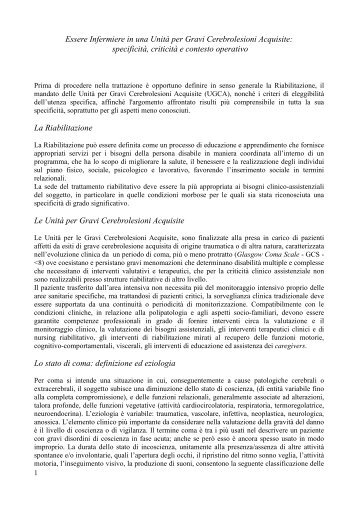 il nursing riabilitativo nel cerebroleso - IPASVI - La Spezia