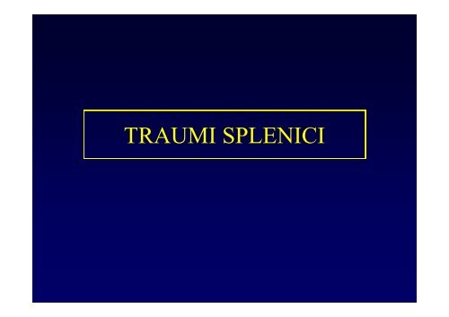 La diagnostica per immagini del trauma maggiore