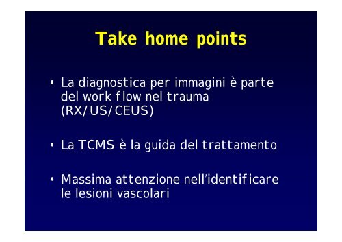 La diagnostica per immagini del trauma maggiore