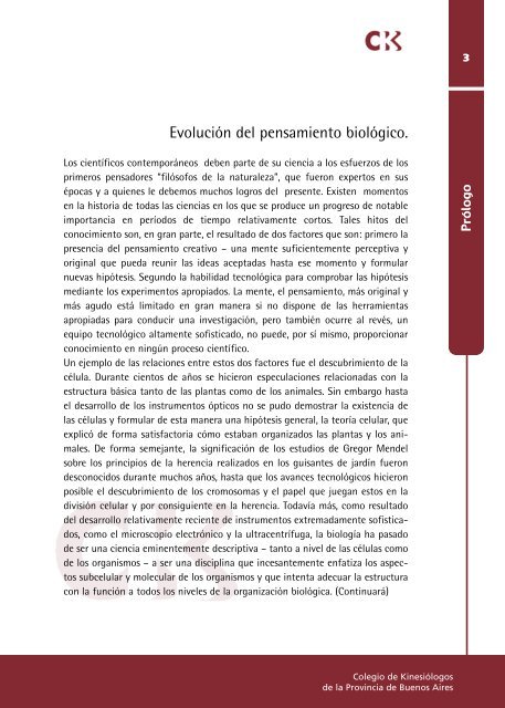 Revista Kinesiologos 17 - Colegio de Kinesiólogos de la Provincia ...