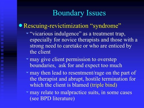 Transference, Countertransference, and Vicarious Traumatization in ...