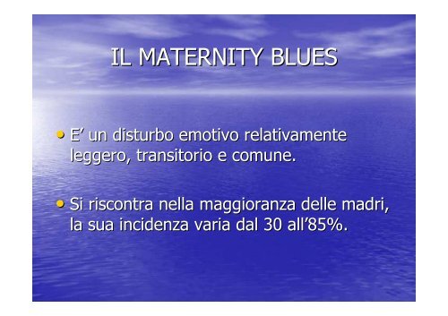 LA MODALITÀ DEL PARTO E L'INTERAZIONE MADRE - NEONATO