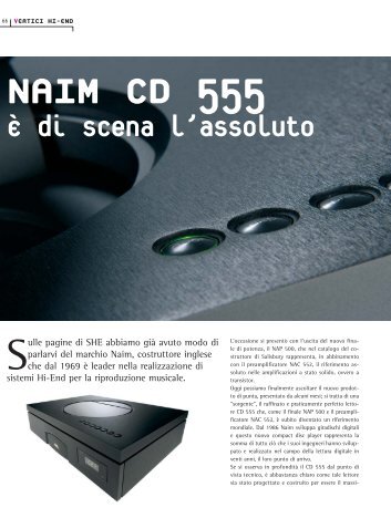 Naim CD 555 - Suono e Comunicazione