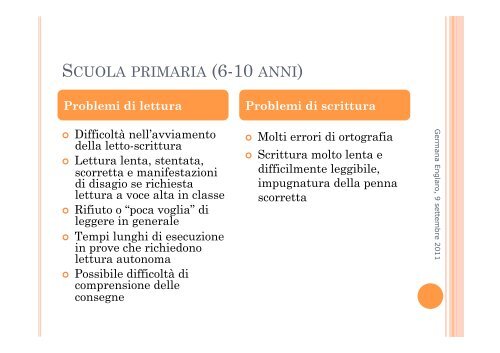 I disturbi dell'apprendimento e del comportamento a scuola - Sbilf.eu