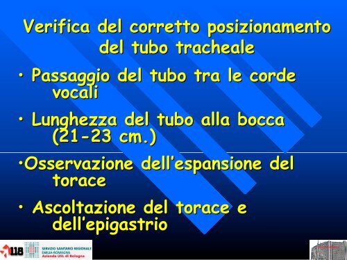 Gestione delle vie aeree negli eventi traumatici e non