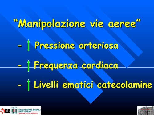 Gestione delle vie aeree negli eventi traumatici e non