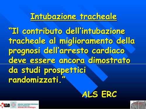 Gestione delle vie aeree negli eventi traumatici e non