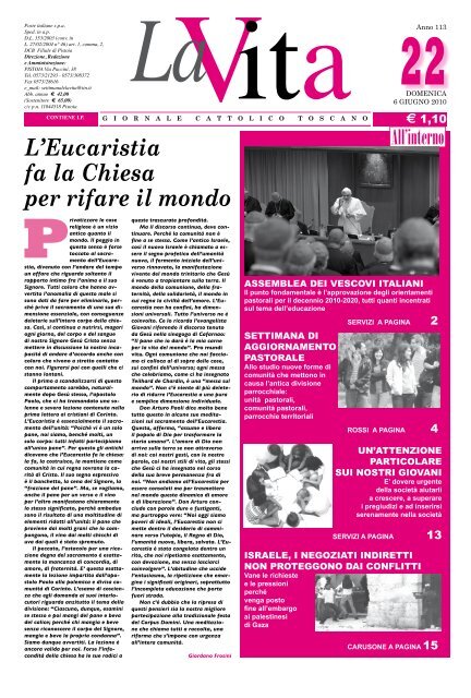 n. 22 6 GIUGNO - Giornale Cattolico Toscano