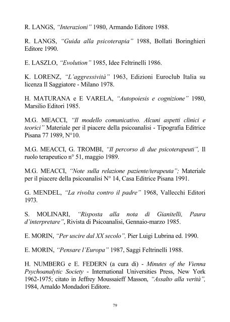 modello comunicativo-evolutivo di psicoterapia - Associazione Due ...