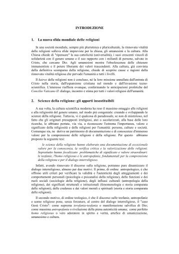 Scienze della religione e dialogo interreligioso