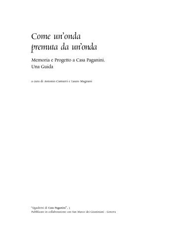 Quaderno n.3 - Casa Paganini - InfoMus