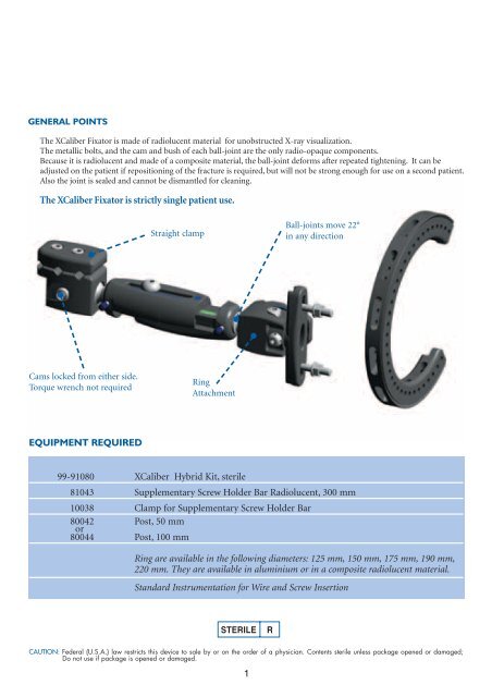 The XCaliber Hybrid Fixator - Orthofix.com