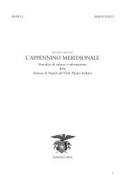 l'appennino meridionale - CAI Sezione di Napoli