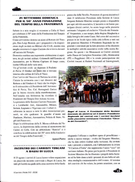 257 - Associazione Nazionale Carristi d'Italia