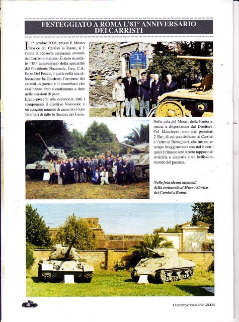 257 - Associazione Nazionale Carristi d'Italia