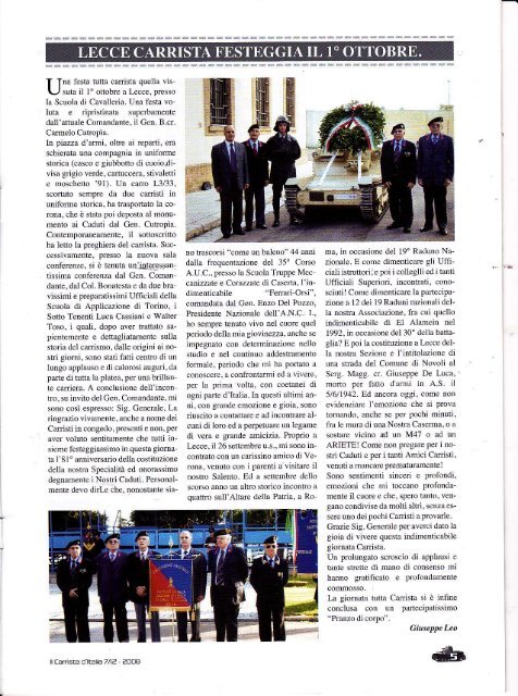 257 - Associazione Nazionale Carristi d'Italia
