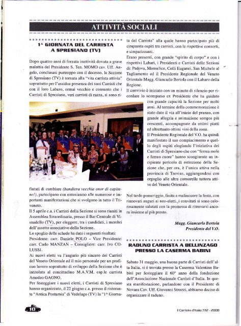 257 - Associazione Nazionale Carristi d'Italia