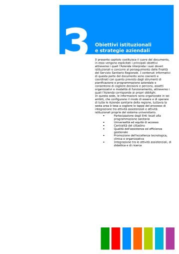 3. Obiettivi istituzionali e strategie aziendali - Azienda Ospedaliera ...