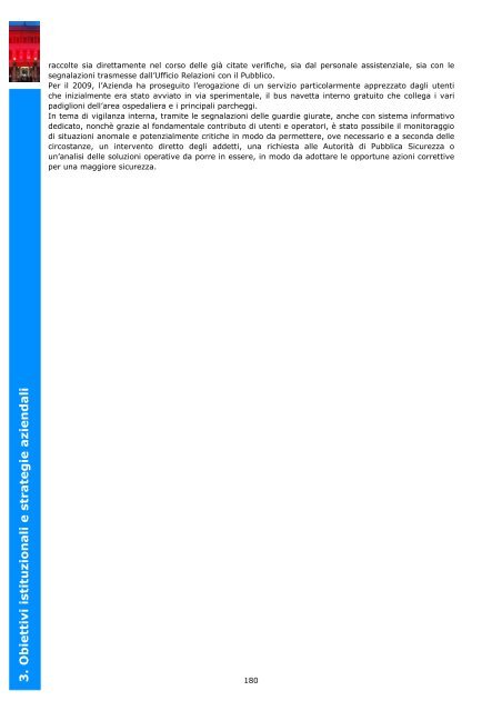 3. Obiettivi istituzionali e strategie aziendali - Azienda Ospedaliera ...