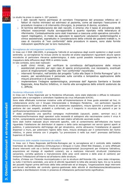 3. Obiettivi istituzionali e strategie aziendali - Azienda Ospedaliera ...