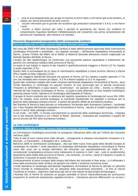 3. Obiettivi istituzionali e strategie aziendali - Azienda Ospedaliera ...