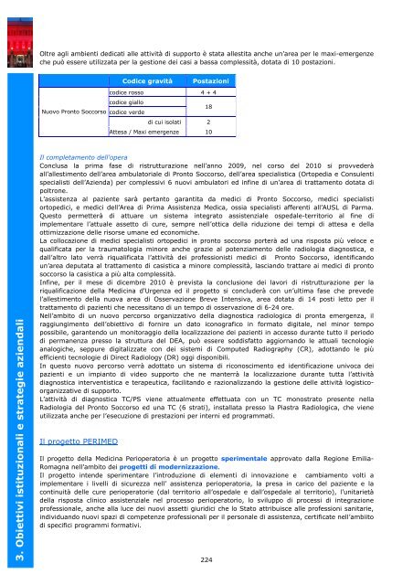 3. Obiettivi istituzionali e strategie aziendali - Azienda Ospedaliera ...