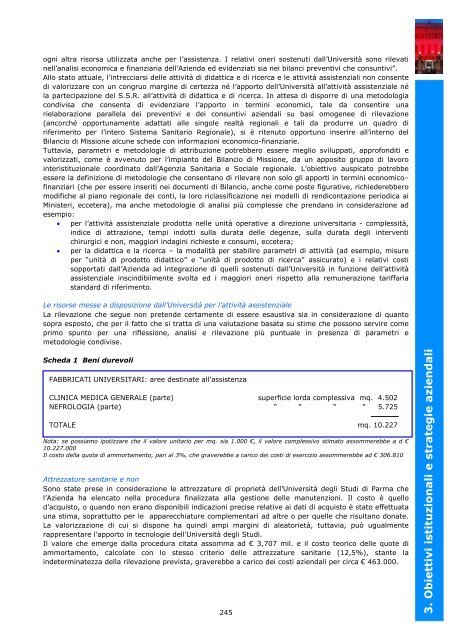 3. Obiettivi istituzionali e strategie aziendali - Azienda Ospedaliera ...