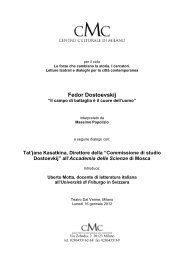 Antologia e testo dialoghi - Centro Culturale di Milano