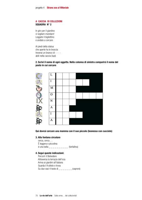 Percorsi didattici Sulle orme… dei collezionisti - Vie dell'Arte