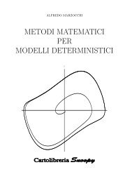 METODI MATEMATICI PER MODELLI DETERMINISTICI